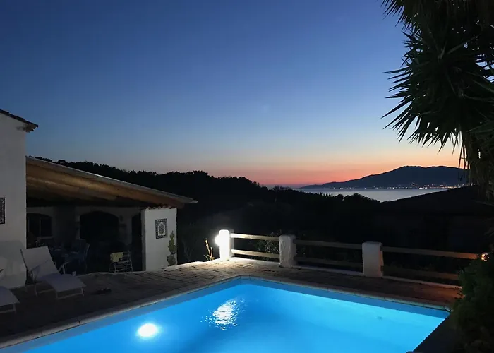 别墅 Vue Sur Corse Blanca Casa A Porticcio Ajaccio *